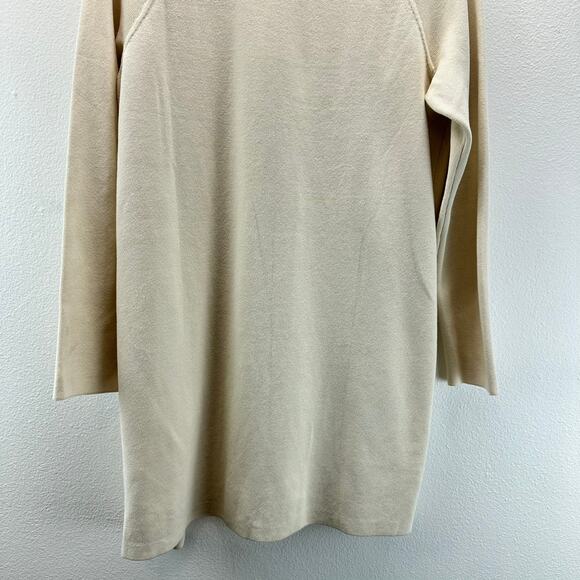 Banana Republic Long Open Front Cardigan Sweater Blazer Oatmeal Cream XS - Picture 6 of 12